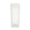 Plastic Desktop Book Organizer Bin Clear Set of 6 Interlocking Storage Bins Bookkeeping Classroom Kids Organizing Solutions Easy