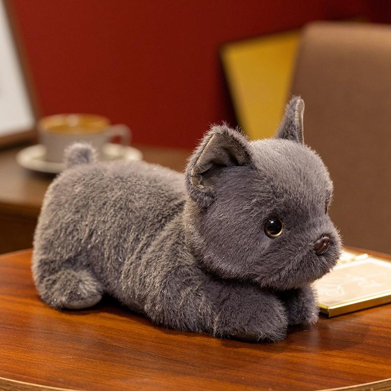 

1 шт. 30 см Имитация Лежащего Бульдога Плюшевые Игрушки Милая Подушка-Бульдог Мягкие Куклы-Собаки Приятный Подарок на День Рождения серый