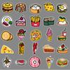 50 Hand-drawn Food Doodle Personality Cartoon Cute Guka Creative Decorative Mobile Phone Case Suitcase Stickers
