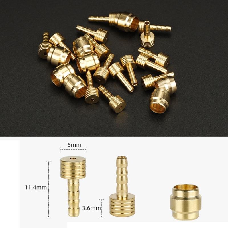 50 Set Bicycles Connecting Bolts Bleed for Bike Part Hydraulic Brake Hose Oil Pipe Connector Tube Fittings Insert