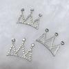 10 Pcs/Lot Alloy Rhinestone C Buckle Crown Water Drill Accessories Jewelry DIY Children's Crown Hair Headdress Decoration.