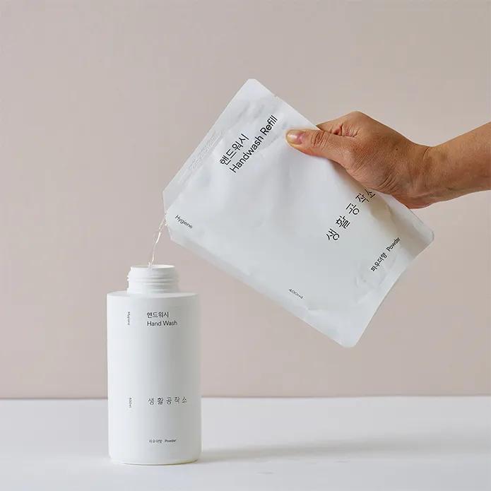 Living Workshop Hand Wash Container 500ml X 1 + Refill 400ml X 2