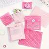New Pink Heart Bubble Bag Shockproof PE Bubble Film Small Card Sleeve Foldable Padded Envelopes Shipping Protection