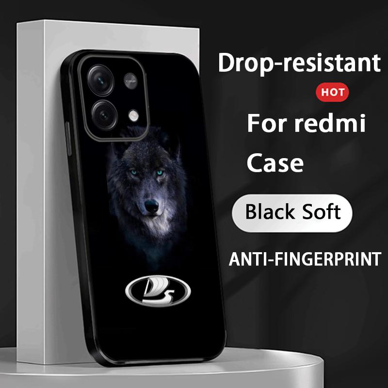 Cool Car L-la-Da Fashion Logo Design Phone Case For Redmi Note 14 13 12 11 Pro Plus S 5G 14C A3 Soft Black Phone Cover