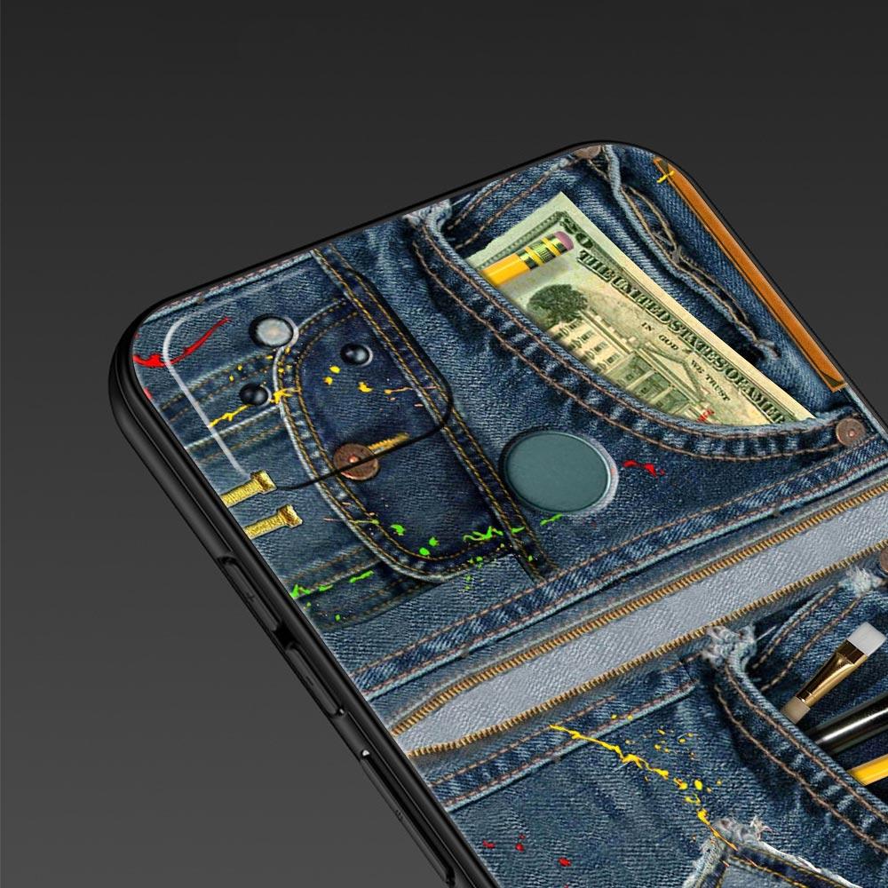 Leather Cloth Pattern Phone Case Cover for Google Pixel 10 9 8 7 6 9A 8A 7A 6A Pro Shockproof Soft TPU 10 Pro XL Shell Funda Bag