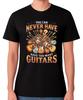 Nigdy nie za wiele gitar Koszulka Muzyk Miłośnik Gitary Unisex