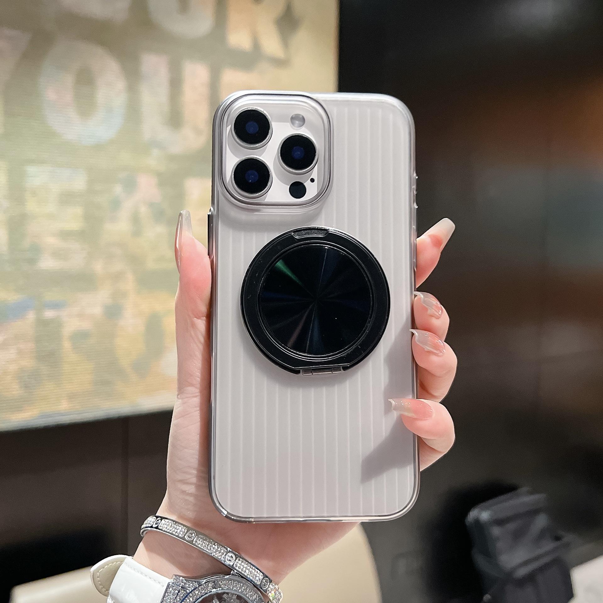 

A 360-degree Rotating Stand for IPhone16E Phone Cases and A Corrugated Magnetic Large Hole Protective Case for Apple 15 ProMax iPhone12promax