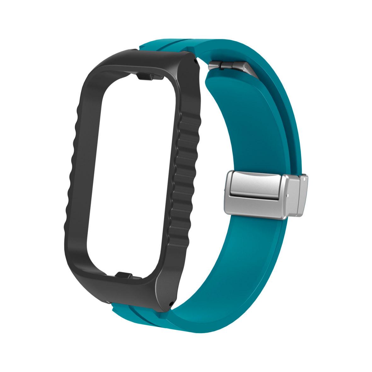

Foldable Magnetic Silicone Strap for Redmi Smart Band 2/3 and Xiaomi Smart Band 8 Active Band 3 with Beige Case
