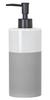 Dispenser for and Body Approximately 500ml TERRA White and Made In Product Break-resistant Shampoo, Conditioner, Soap. Capacity. COTTA, Two-tone,