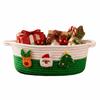 Xmas Theme Hand Woven Storage Basket Cotton Rope Small Item Storage Bin  Entryway