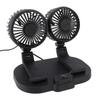 Car Dual Hd   Circulator Fan USB Powered Dashboard Cooling   Circulator Fan Electric Car Cooler Fan