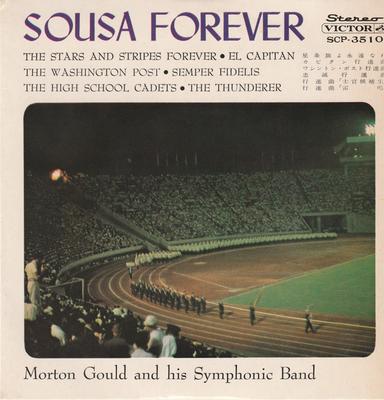 Płyta 7-calowa MORTON GOULD  JEGO ORKIESTRA SYMFONICZNA  Sousa Forever SCP3510 VICTOR  Japonia Używana przez wojsko