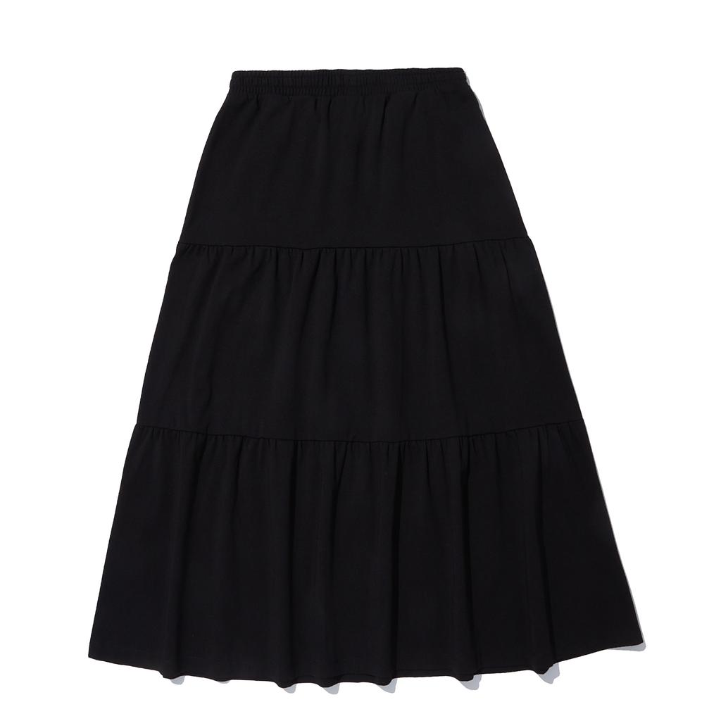 INTERCREW Women'S Tiered Skirt Black Itz2Sl55Abk
