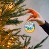Christmas Tree Decor Sea Glass Friendship Christmas Tree Decorations 2D Acrylic Pendants For Indoor Home Holiday Display In