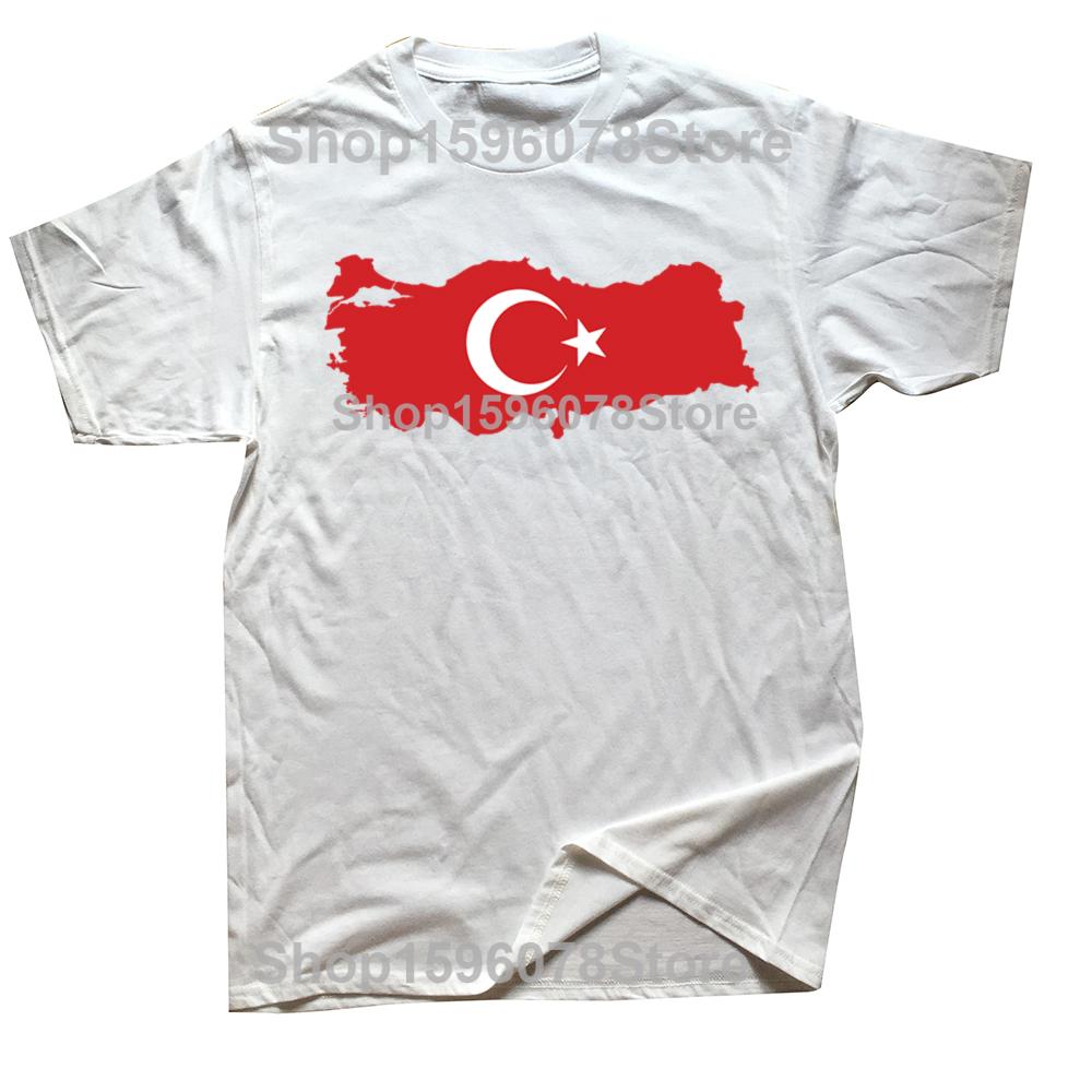 Lustige Türkei Türkische Türkei Flagge Grafik T-Shirts Herren Damenmode Freizeit T-Shirt 100% Baumwolle Locker Übergroßes T-Shirt