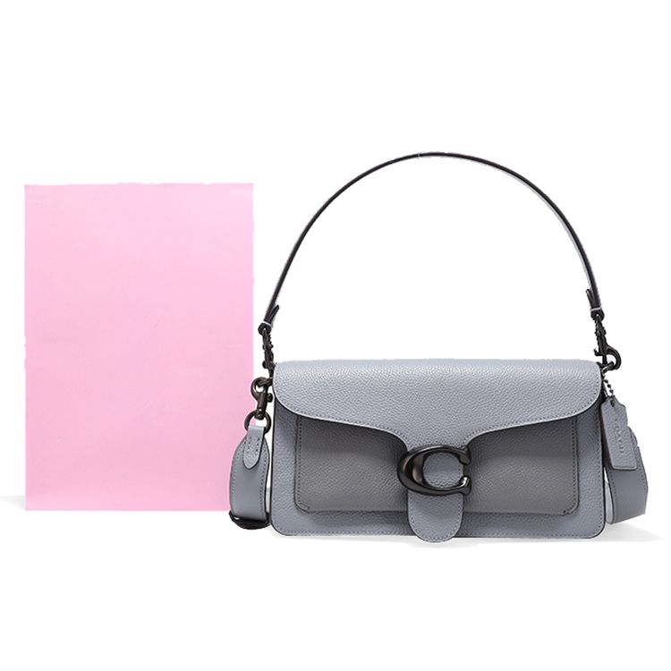 Coach Tabby 26 Leather Shoulder Bag Women Shoulder Bag Dark-Gray 76105-V5RJB