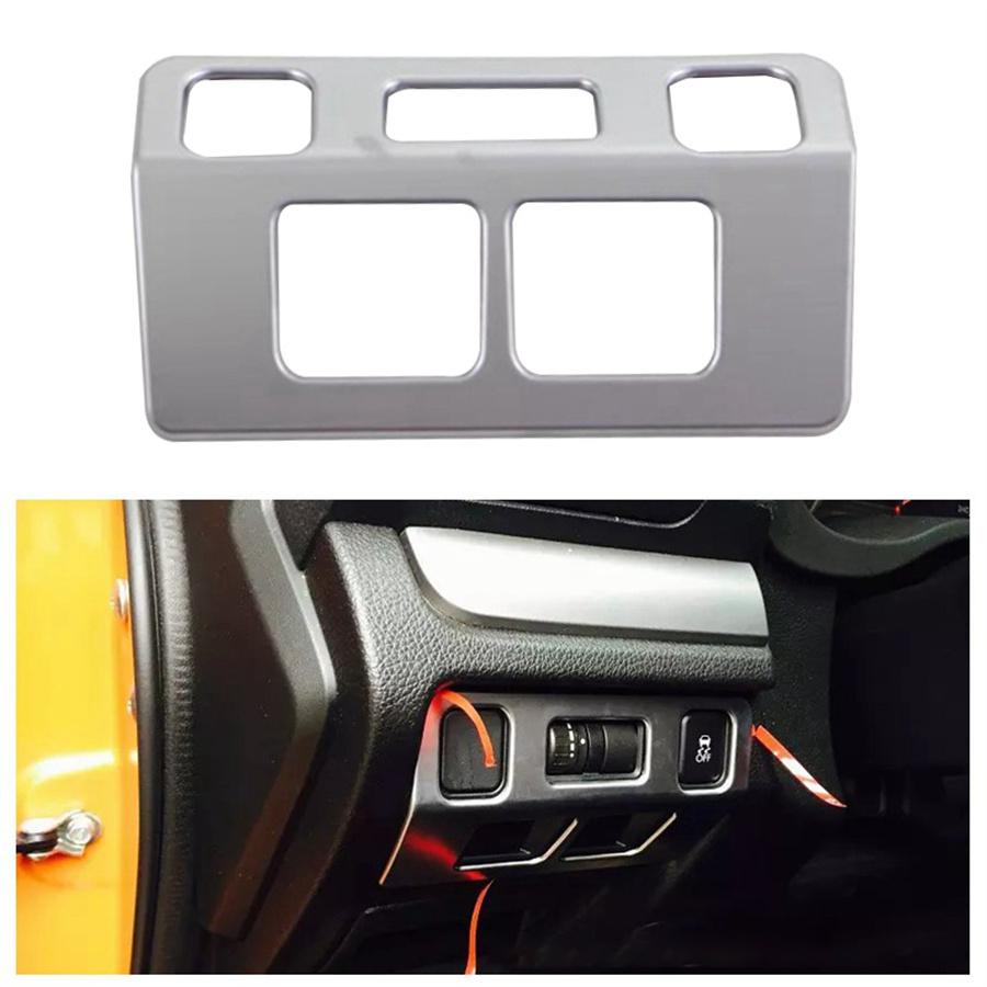 

For Subaru WRX STi 2015-2020 Silver Interior Head Light Switch Cover Trim