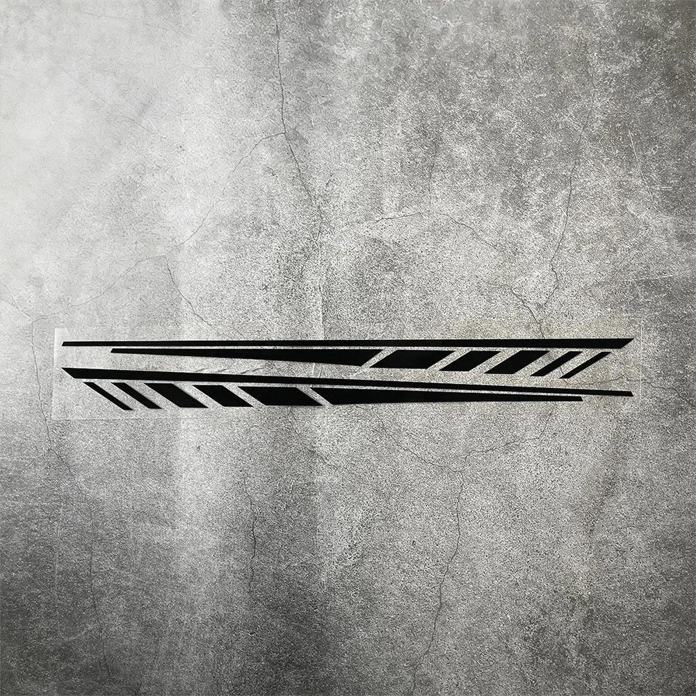 1Pair Motorcycle Body Stripe Decal Sticker Waistline Side Skirt Graphics for E-bike Fit Removable Sticker чёрный