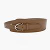 The Lady's Waistband Is Decorated with A Fashionable Cinch and Waist, Featuring A Needle Buckle and Genuine Cowhide Waist Strap In Black