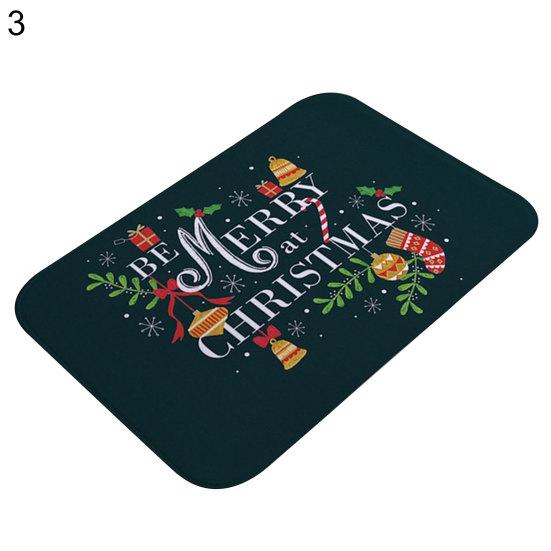 Anti-slip Waterproof Christmas Doormat Bathroom Kitchen Floor Mat Carpet Cushion