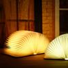 Folding Creative LED Book Folding Flip Night Light USB Charging Tri Color Eye Protection Bedroom Study Atmosphere Lighting