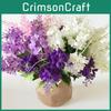 Deslumbrante Arranjo de 5 Cabeças de Jacinto Artificial Flores de Seda Falsa Perfeito Para Casamentos e Eventos