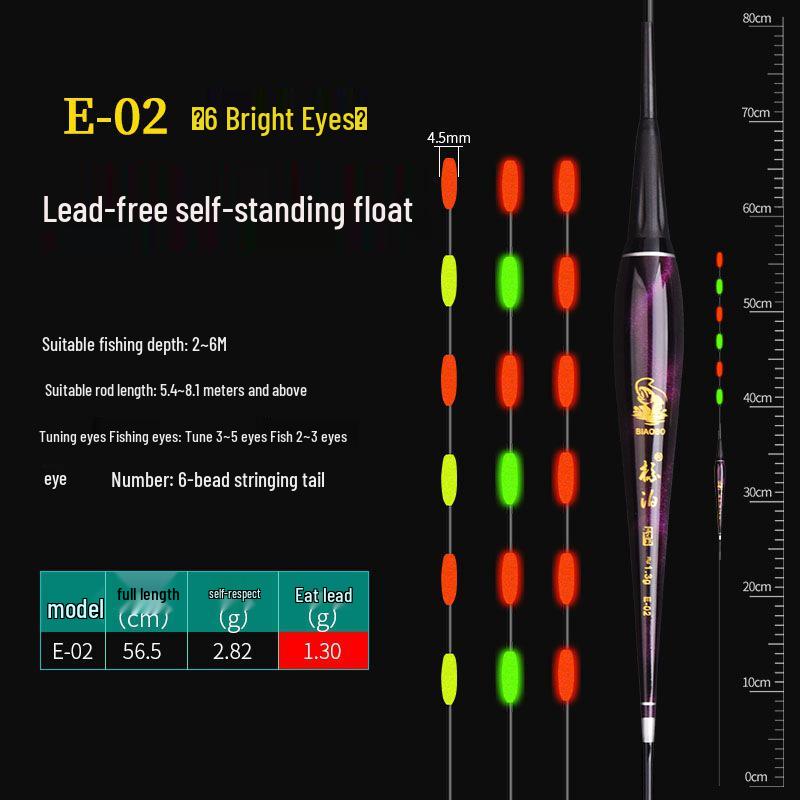 Lead-Free Luminous Dual-Use Electronic Fishing Float for Day/Night - Ideal for Carp and Crucian Carp Fishing