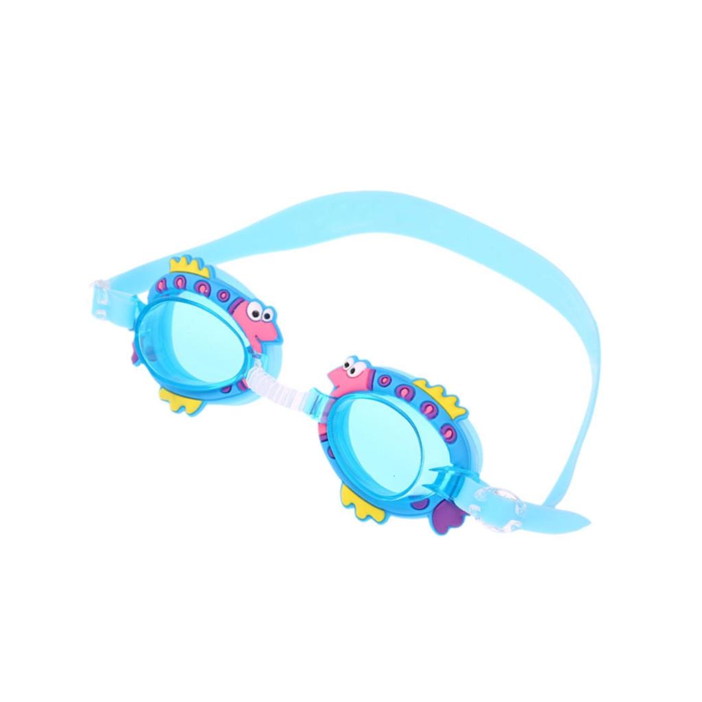 Kids Swim Goggles Adjustable Silicone Strap Leakproof Cartoon Portable Swimming Glasses for Babies Party Beach Swimming Outdoor