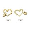Handbag Purse Closure Toggle Latch Buckles Diy Bag Hardware Bag Accessories Double Heart Clasp Buckles Twist Locks For Handbag