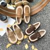 Casual Lambswool Loafers Women Flats Belt Strap Shoes Winter Furry Shoes Ladies Cotton Mocasines Warm Slip on Sheep Fur Boots
