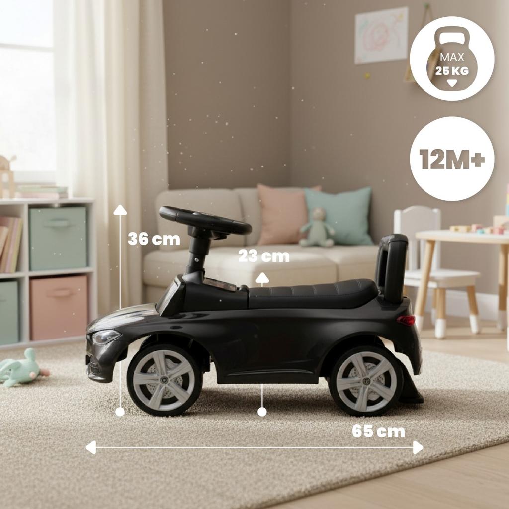 Jeździk Pchacz Chodzik Dla Dzieci Mercedes C-Class Czarny Sun Baby