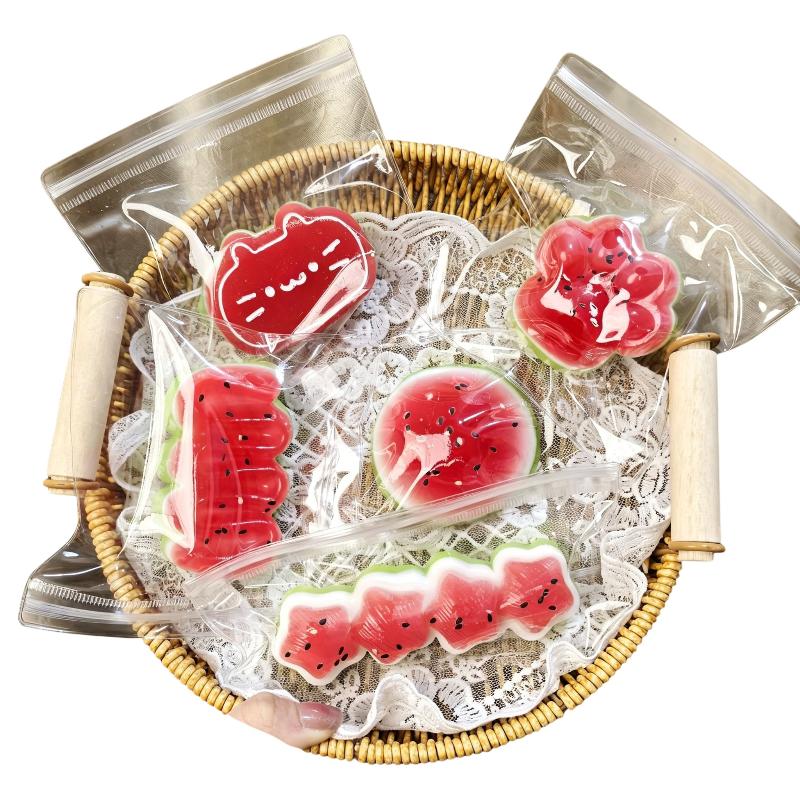Watermelon Kawaii Mochi Squeeze Toy Soft Stretchable Tpr Stress Relief Toy For Classroom Rewards