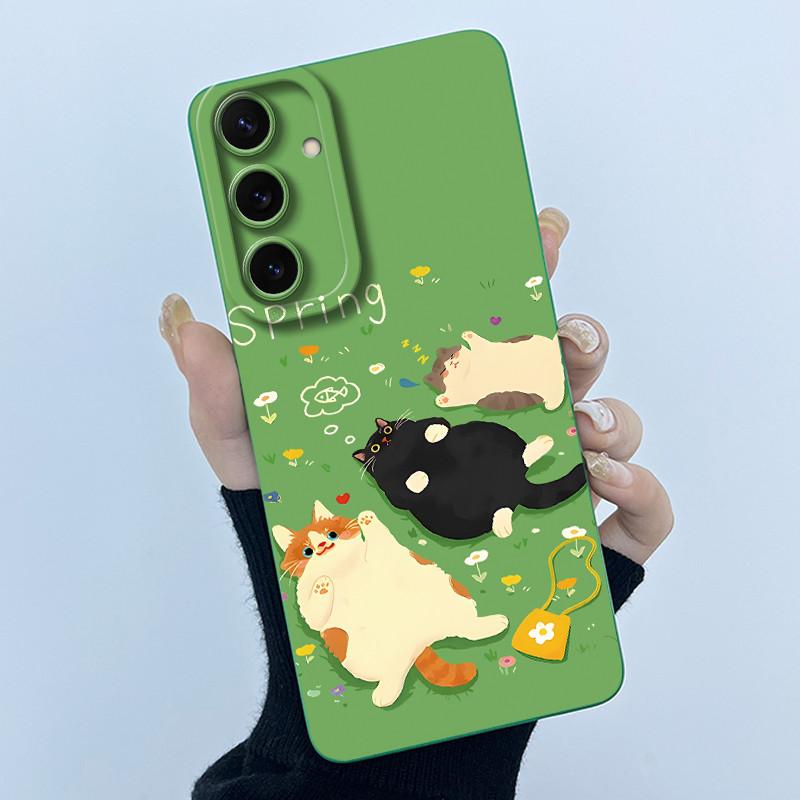 Case For Galaxy S25FE Cute Panda Sweet Girls Cats Silicone Soft Back Cover For Samsung Galaxy S25 FE 5G Bumper Protective Casing
