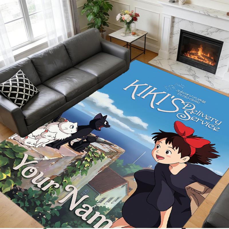 Crystal Velvet Rug Custom Name Text, Soft Non Slip Floor Mat Home DecorKiki's Delivery Service Jiji