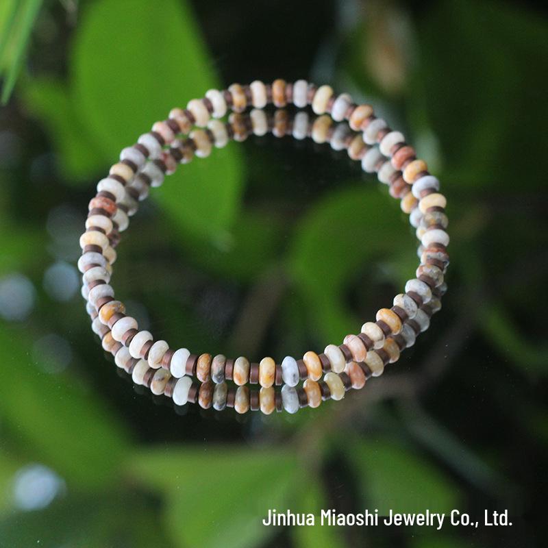 Retro Bohemian Ethnisch Achat Perlenarmband