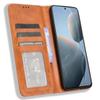 For Xiaomi Redmi K70E 5G/Poco X6 Pro 5G Wallet Case with Card Holder PU Leather Vintage Cover