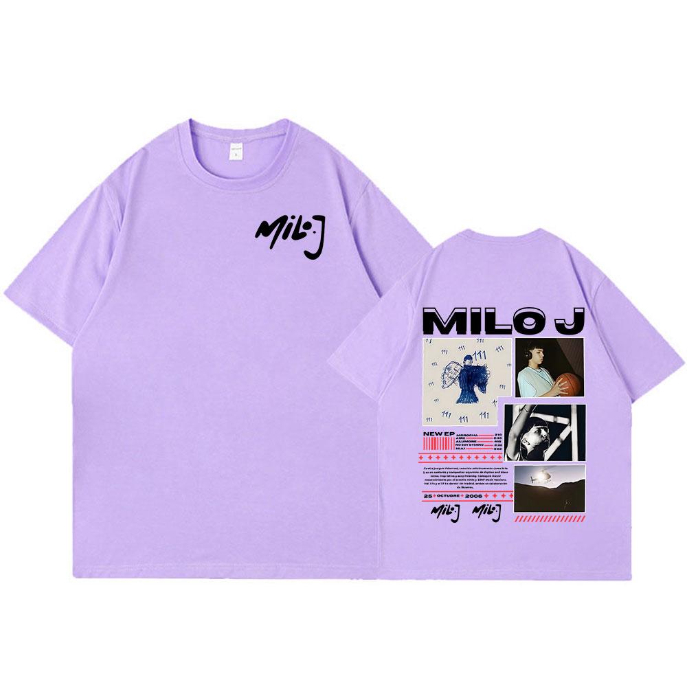 Rapper Milo J 111 166 Album Graphic T Shirt Unisex Women Fashion Hip Hop Tshirt Cotton Oversized Short Sleeve Tshirts Streetwear