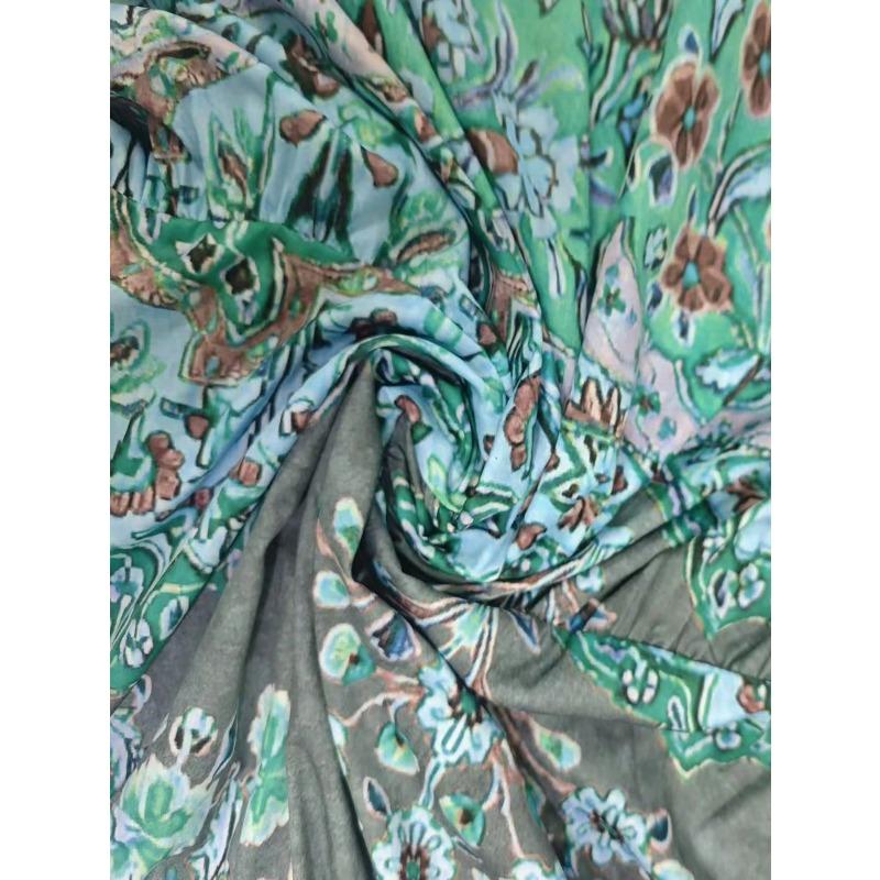 Robe d'été pour femme Nouvelle imprimée sans manches col en V Vacances à la plage Robe longue pour femme Mode Vintage col rond Décontractée ample Bohème pour femme Robes