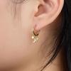 Sterling Silver Star, Moon & Cross Zircon Earrings – Trendy and Versatile