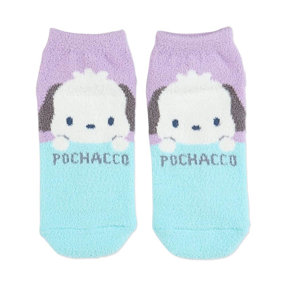 Носки Sanrio Pochacco Пушистые Размер Персонаж Профилактика Простуды Холодные, 23-25см, Дизайн, 350354, Защита, фиолетовый