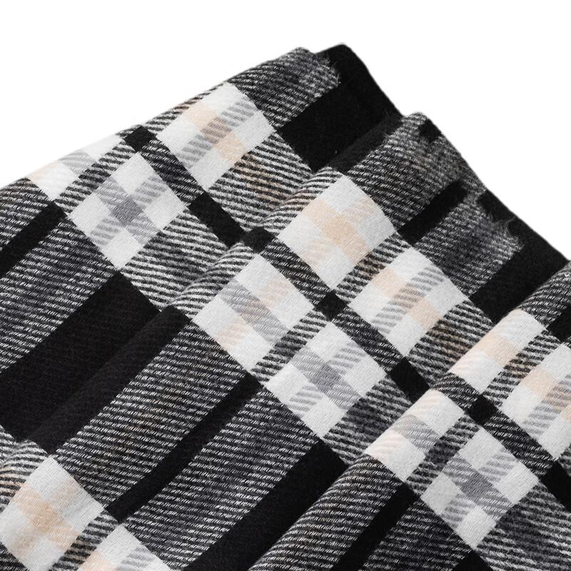 Unisex Warm Imitation Cashmere Plaid Scarf