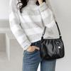 New Fashion Retro Shoulder Bag Women's Handbag Multi Layer Large Capacity Travel PU Leather Crossbody Bag AVE