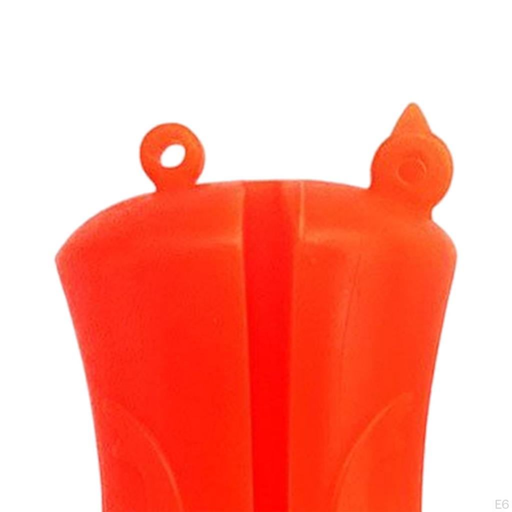 Fishing Rod Fixed Ball Clip Fasteners Flexible Silicone Pole for 2 Section