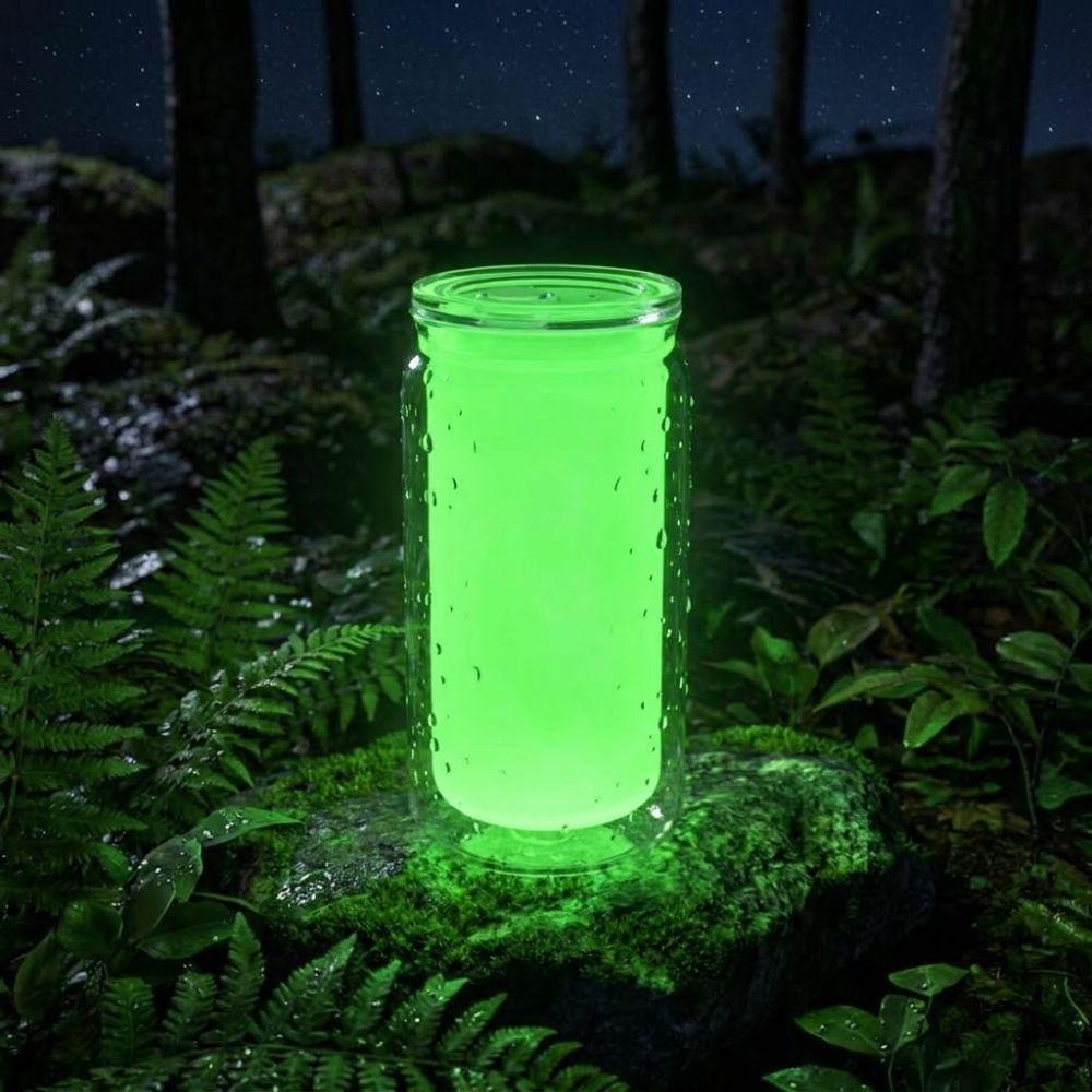Fluoreszierender Klarplastikbecher 16oz Fassungsvermögen Leuchtende Kaffeetasse Nachtleuchtende Tasse Aktivitäten