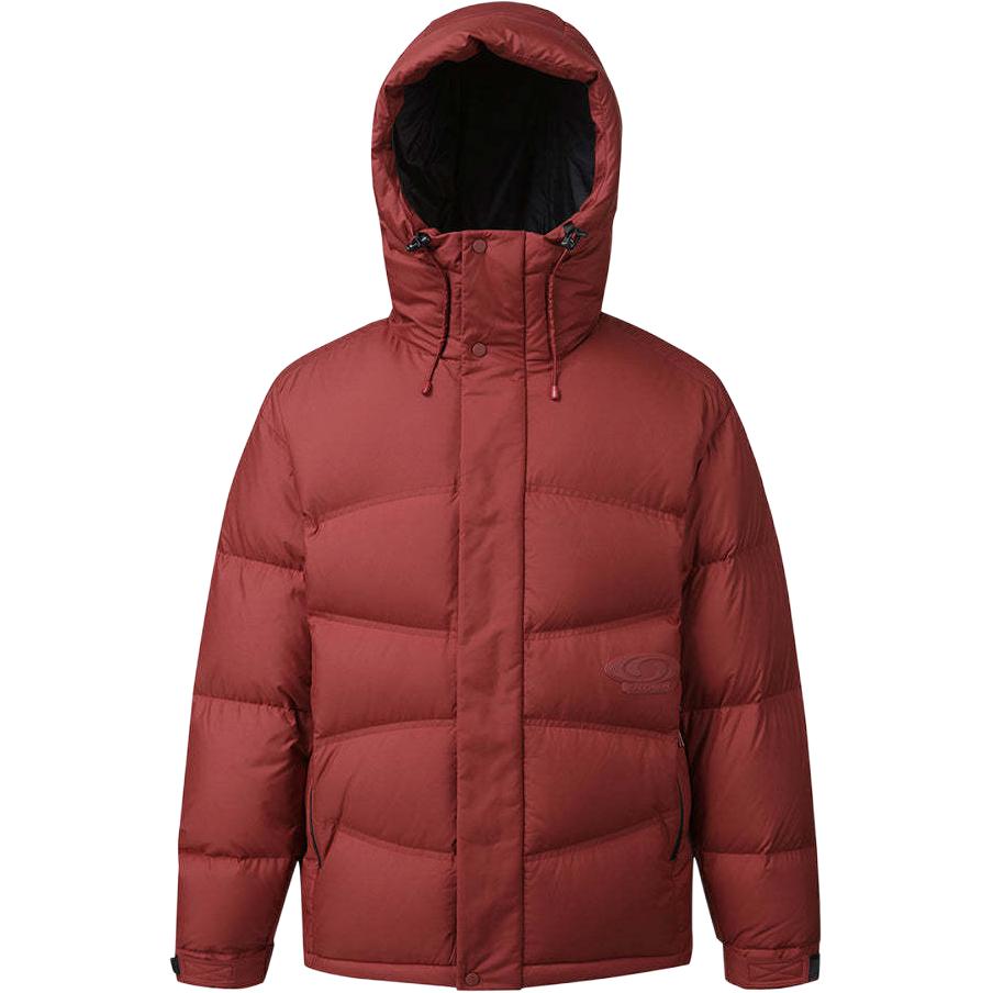 

Salomon Solid Color Hooded Zipper Long Sleeve Down Jacket Unisex Outerwear Dark-Red LC2580700 M