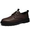 British Style Men's Genuine Leather Shoes Thick Soled Men's Oxford Shoe Fashion Men's Casual Shoes Lace Up Men's Business Shoes
