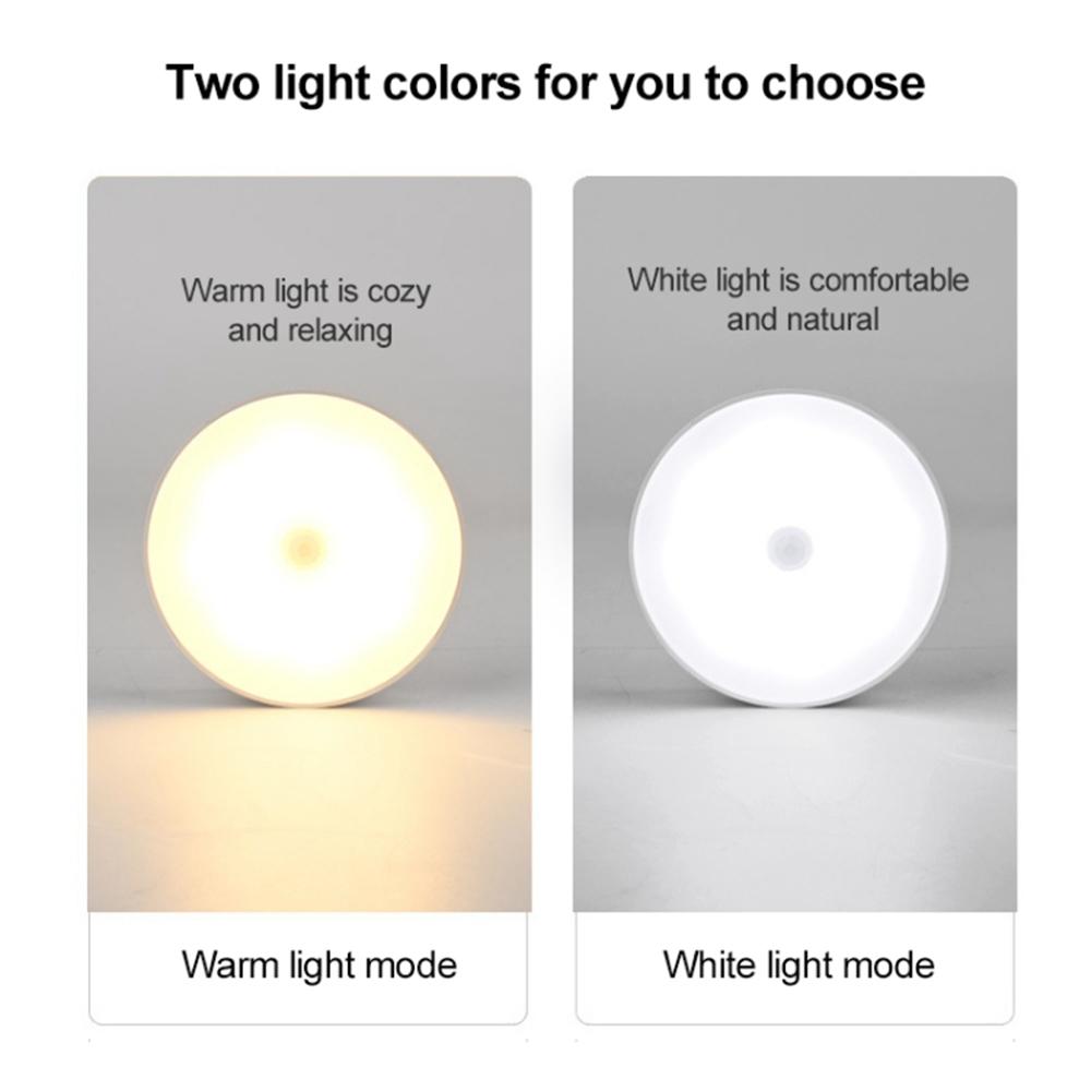 

Smart Motion Sensor LED Night Light with 3 Color Modes for Bedroom A