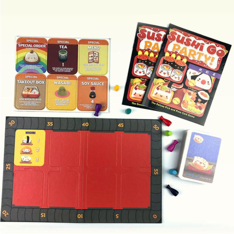 1 Box Fun Card Game Sushi Go Family Gathering Board Game Card Sushi Go Party Card Games Deck Roll Creative Holiday Gift