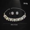 Elegante Set di Collane con Strass Scintillanti Personalità Esagerata Collana Colorata Decorazione per Feste Regalo