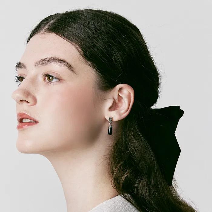 Suede Double Ribbon Hairpin_VH249OHB008M